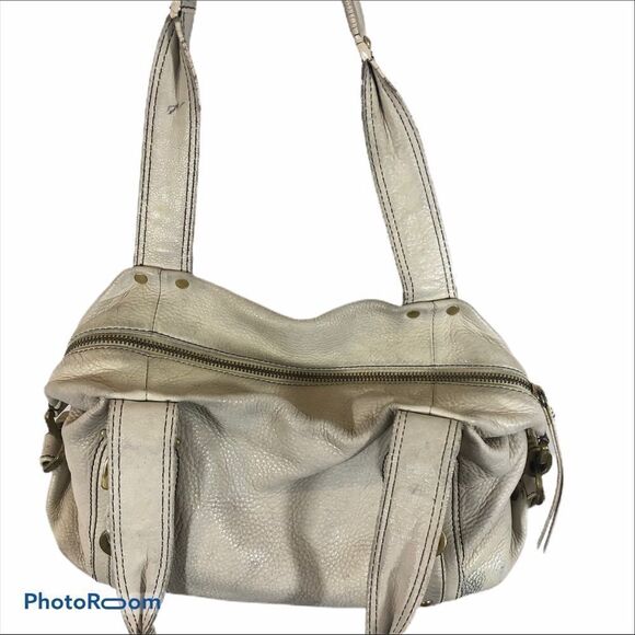 Kenneth Cole Off White Leather Shoulder Bag - Picture 8 of 11